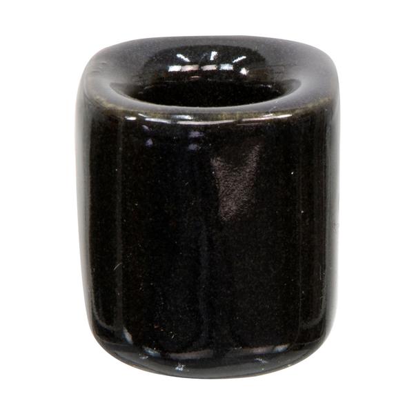 Ceramic Chime Candle Holder, Black