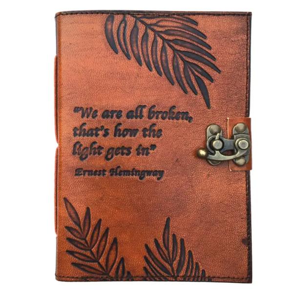We Are All Broken Leather Journal