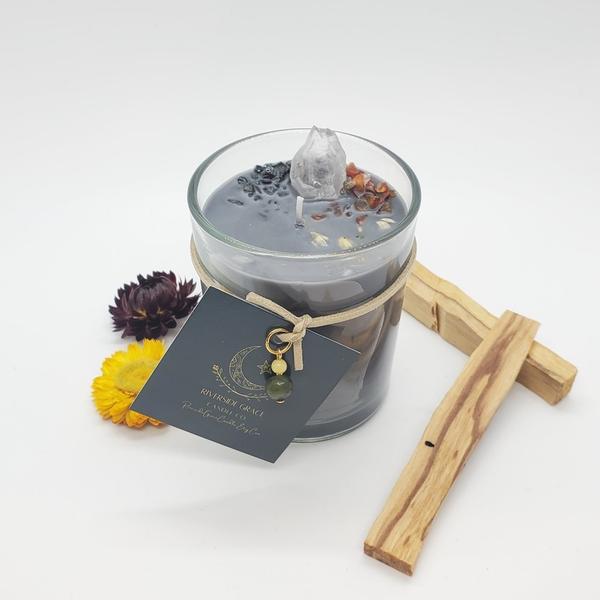 Astral & Shadow Work - Ethereal Crystal Candle