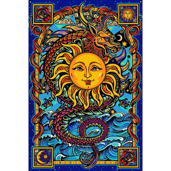 Dragon Sun Tapestry