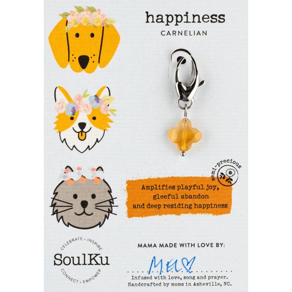 Pet Charm Carnelian for Happiness