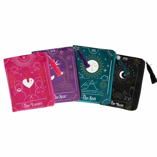 Velvet Zipper Pouch for Tarot Cards