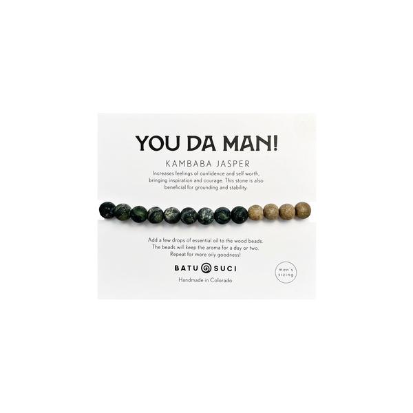 You Da Man! Kambaba Jasper Diffuser Bracelet