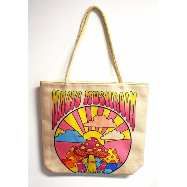 Magic Mushroom Jute Bag