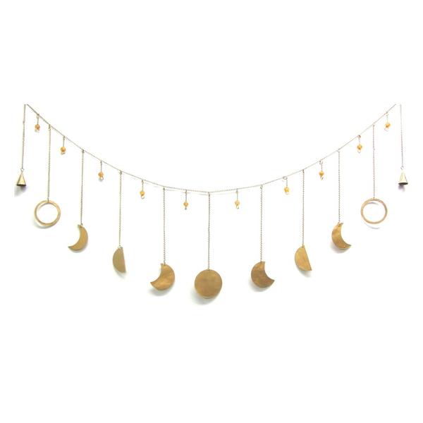 Gold Moon Garland with Bells