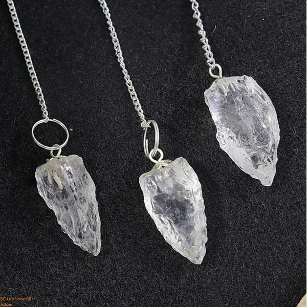 Clear Quartz Natural Pendulum