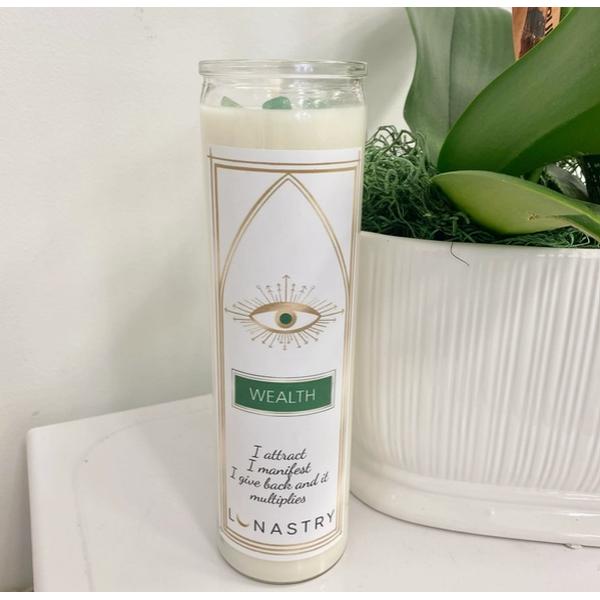 Tall Prayer Candle Wealth